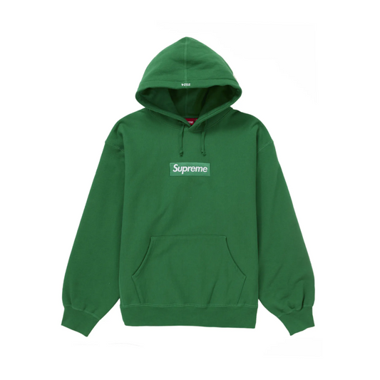 Supreme Box Logo Hooded Sweatshirt, Green- Global Hype