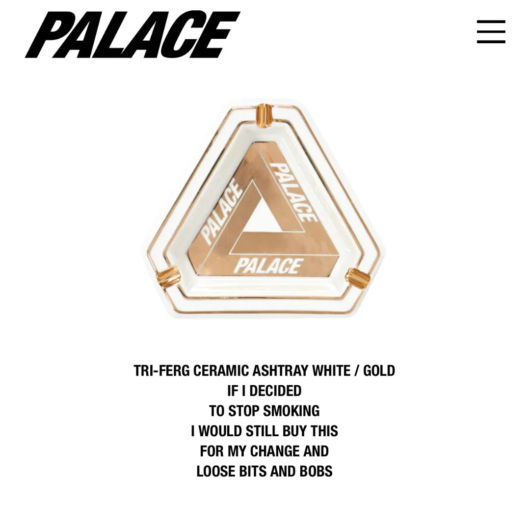 Palace Tri-Ferg Ceramic Ashtray