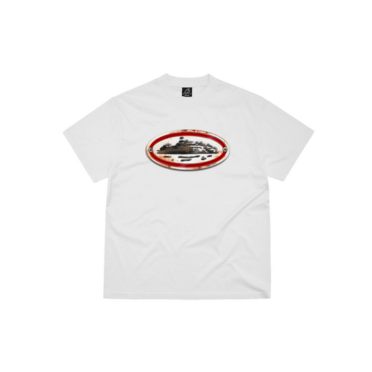   Corteiz Rusty Alcatraz Tee White - Global Hype