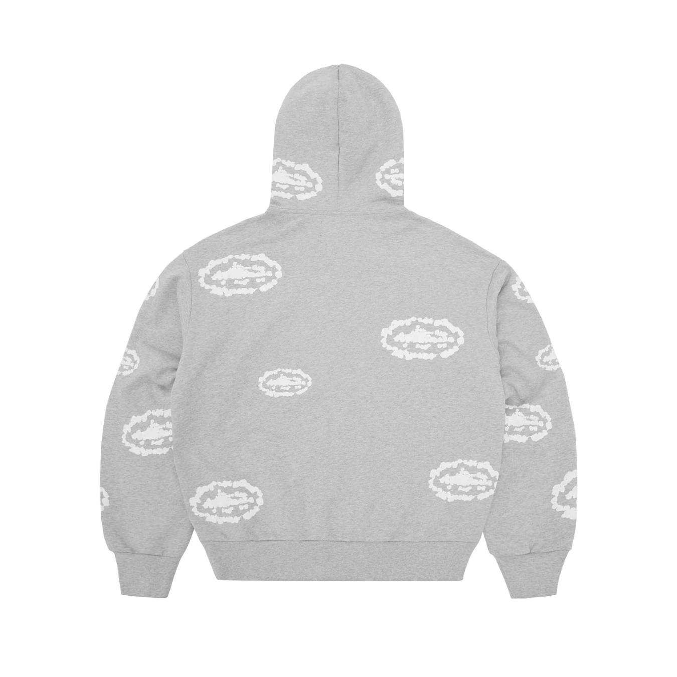 Island Wreath Zip Hoodie - Heather Grey | Streetwear - Global hype