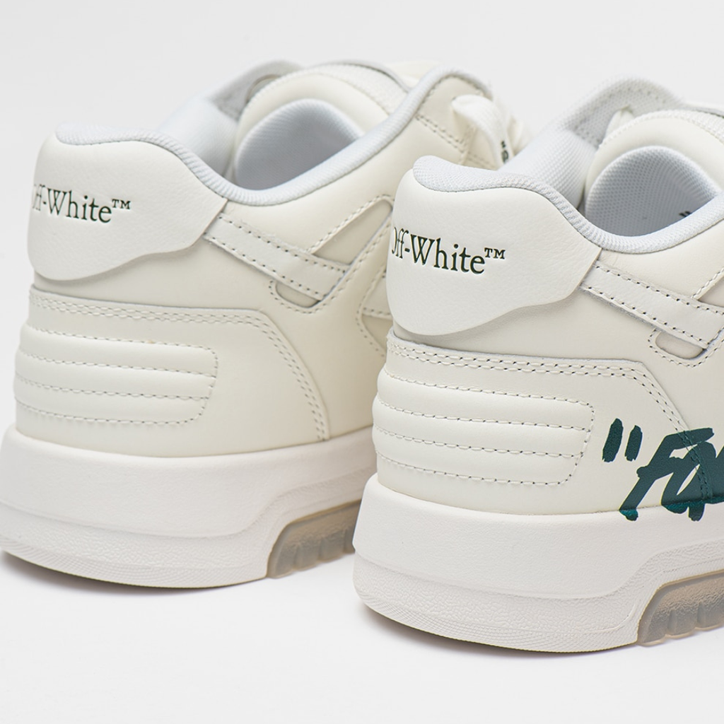 Off-White Out Of Office "For Walking" White Green - Luxury Sneakers | Global Hype