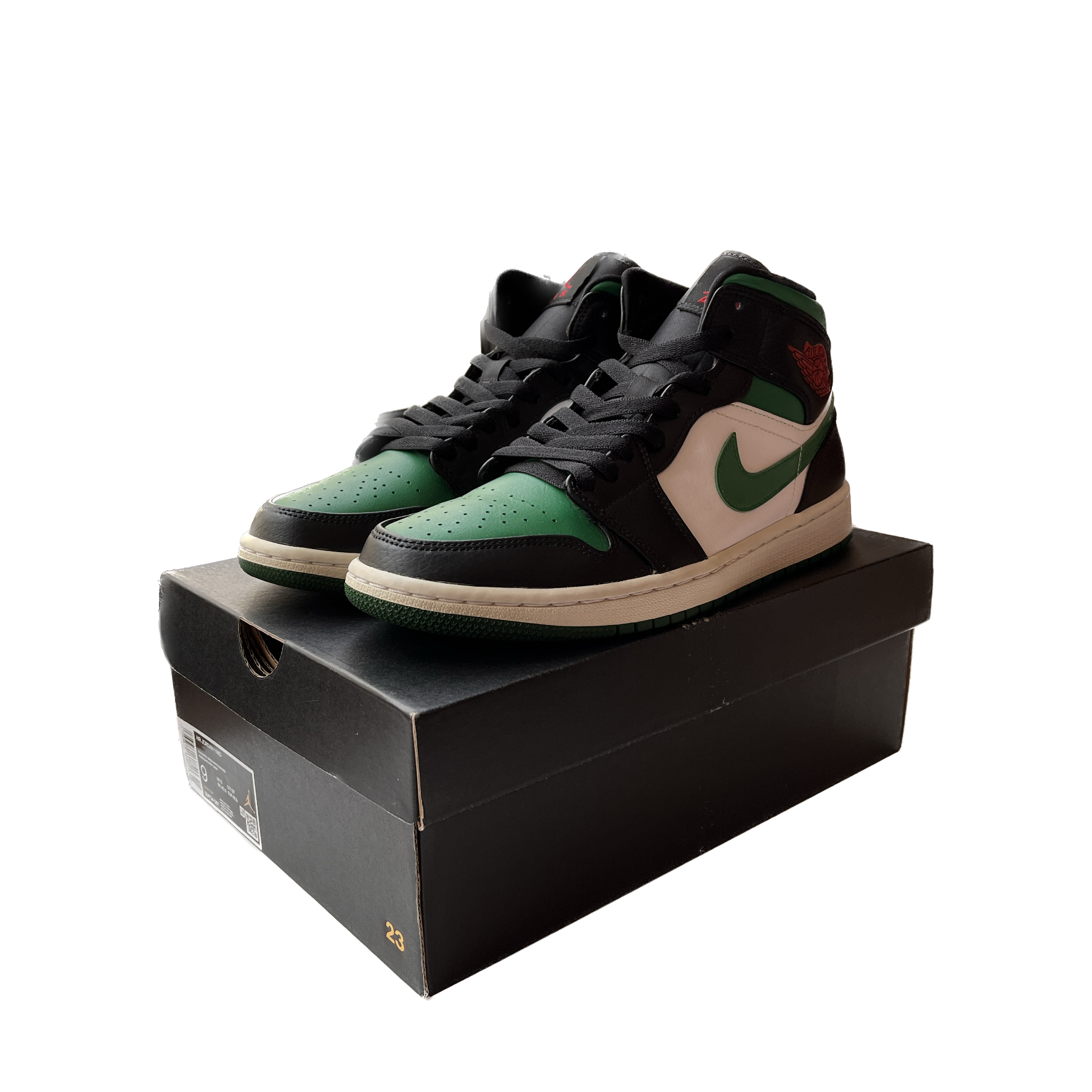 Jordan 1 Mid Green Toe - The Global Hype