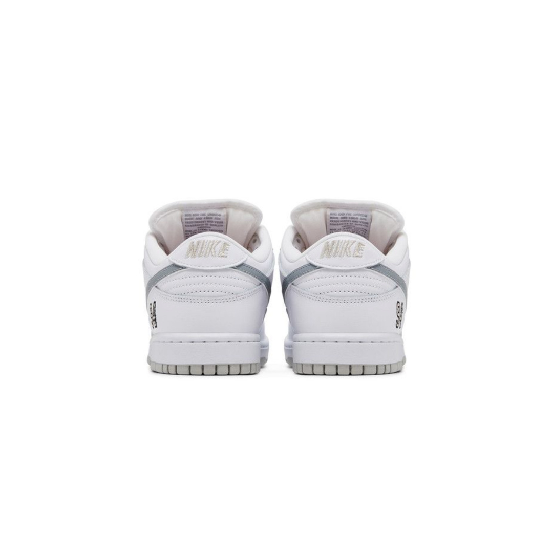 Nike SB Dunk Supreme 94 White Silver