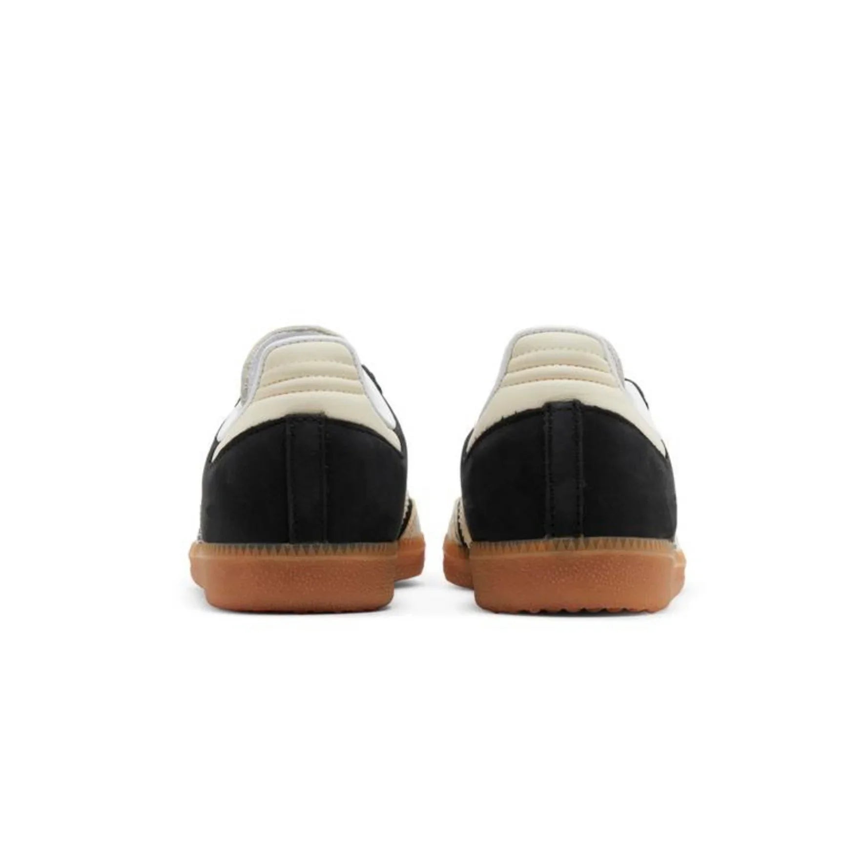 Adidas Samba OG Black Wonder White vista traseira - sapatilhas clássicas anos 50