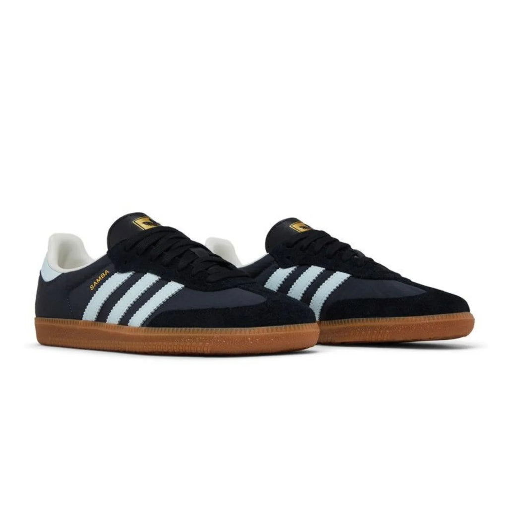 Adidas Samba OG Carbon Almost Blue Gum detalhe superior - sapatilhas autênticas Adidas Samba ID0493