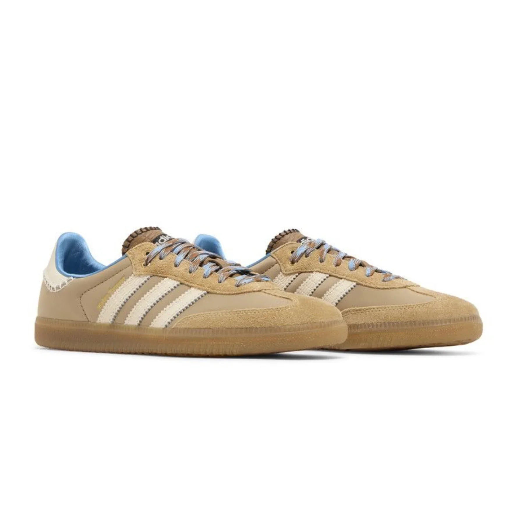 Adidas Samba Wales Bonner Desert White detalhe superior - sapatilhas autênticas Wales Bonner IH3261